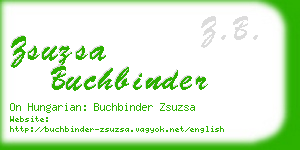 zsuzsa buchbinder business card